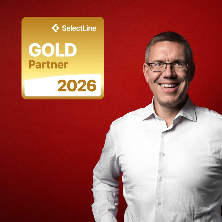 Geschäftsführer Mike Olaf Sartissohn von der Sartissohn Software GmbH, SelectLine Partner Norddeutschland, freut sich über die Auszeichnung SelectLine Gold Partner 2026